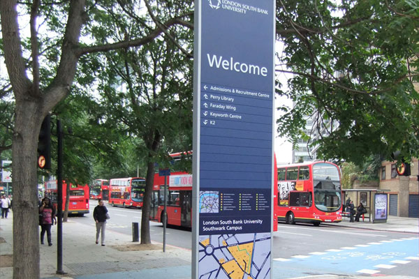 London Southbank University Campus Map